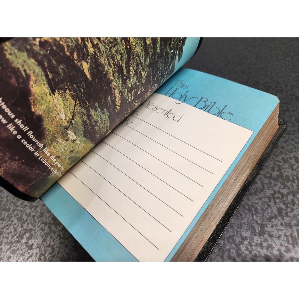 Vtg 1970 KJV Holy Bible Thomas Nelson Regency Publishing Red Letter Concordance - Picture 4 of 8